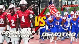 4 Star QB Malik Washington & Archbishop Spaulding vs DeMatha Highlights & NFL Advice For Athletes
