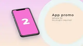 Free 3d free iPhone app promo video template for After Effect