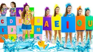 Kids Pretend Play ABC Learn Alphabet and Vowels with Mileninha