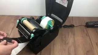 Как установить риббон в Godex EZ120