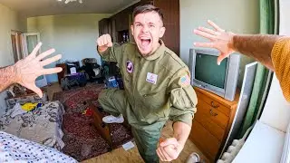 ESCAPING ANGRY MILITARY DAD @MIVGARD(Comedy parkour pov Vietnam Maverick Top Gun)