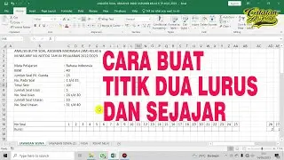 Cara Membuat Titik Dua Lurus Dan Sejajar Di Microsoft Excel