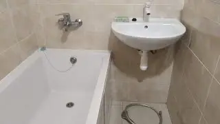 A simple renovation of a separate bathroom in a panel house