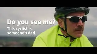 Road safety campaign for cyclists "Do you see me?" When overtaking 1.5m distance!