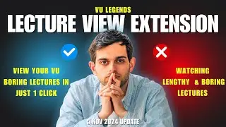 Tired of LMS? Complete Boring Lectures in Just 1 Click | VULMS Lectures Viewed in Just 1 Click ✅