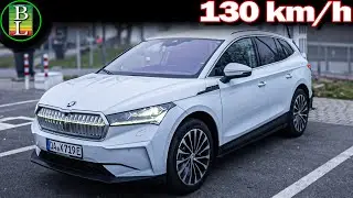 Skoda Enyaq 85 (NEW MOTOR) 130 km/h - How far can you go?