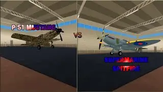 P-51 Mustang vs Supermarine Spitfire in War Tycoon