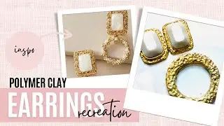Making Gold and Pearl earrings with Polymer Clay | Vlogmas Day 2 | Olivia Heyward