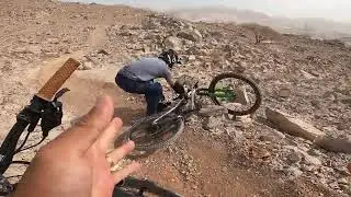 Insane Funny Chase Run on Enduro Race at Al Taween Enduro Trails