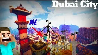 Minecraft but I have to rescue Dubai City || Siren Head Mod 🔥