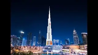 Huawei launch the Huawei Mate50 Series on the Burj Khalifa in the UAE