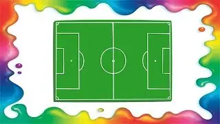 Cum sa desenezi un teren de fotbal - pas cu pas, pentru copii