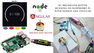 RC Brushless Motor Running With Raspberry PI NodeJs and Angular