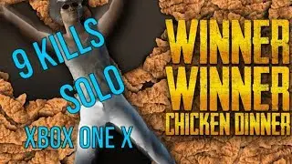 Easy 9 KILL SOLO Chicken Dinner!! (Xbox One X)