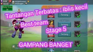 Tantangan terbatas iblis kecil (tipuan vs tipuan) stage 5- Lords Mobile