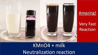KMnO4 solution and milk| Amazing reaction