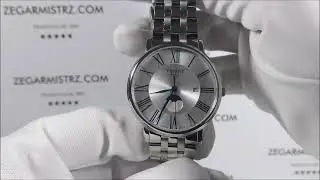 Zegarek Tissot Carson Premium Moonphase T122.423.11.033.00 (T1224231103300) zegarmistrz.com
