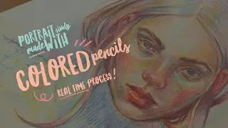 🎨 Real-Time Portrait Study with Colored Pencils | Full Drawing Process