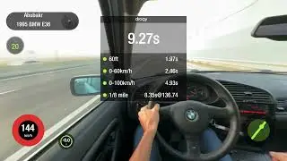 BMW E36 M52 3.0 0-100 1\4  Fastest