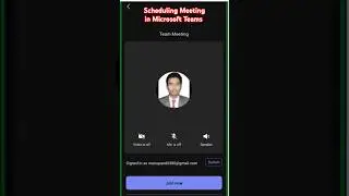 Scheduling meeting in Microsoft Teams | #msteams #job #shorts #shortvideo #trending #education