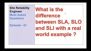 SLA vs SLO vs SLI | SRE Interview Questions | DevOps FAQ |