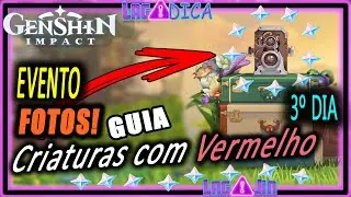 EVENTO FORTUNA MULTICOLORIDA DIA 3 Criaturas com Vermelho Genshin Impact Dicas