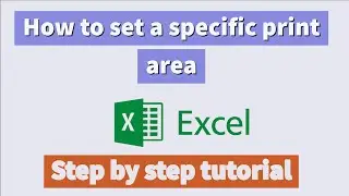 How to set a specific print area | Microsoft Excel tutorial |