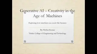 Generative AI: Creativity in the Age of Machines | The Future of Human Imagination