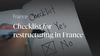 Checklist for restructuring in France