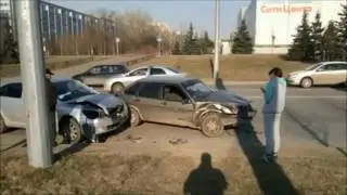Самые редкие кадры ДТП снятые на видео регистратор Подборка 6