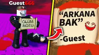 GUEST666 LANETLİ NOTUNU BULDUM 😰 S*ÇTIK !!☠️ - Roblox