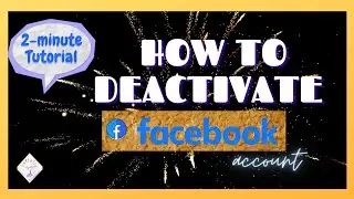 How to Deactivate Facebook Account  2021 | [Temporarily] | 2-Minute Tutorial | using Mobile Phone |