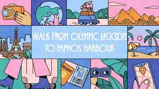 Walk from Olympic Lagoon to Paphos Harbour, Cyprus