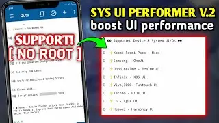 Module no root - boost UI performance, module Sys UI performer v2