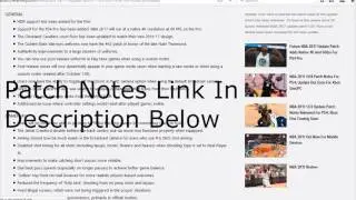 NBA 2K17 Patch 5 Notes (Link in Description)