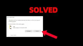 unable to delete a folder in windows