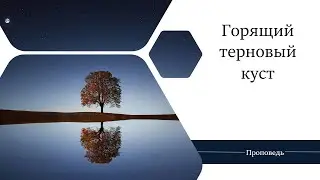 Горящий терновый куст - Проповедь /Анатолий Унрау