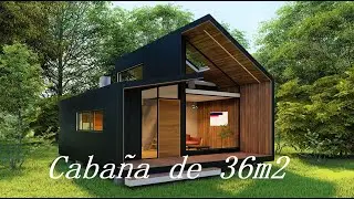 SMALL MODERN COUNTRY COTTAGE. MODULAR HOUSE PREFABRICATED COTTAGE ASO WITH JACUZZI.