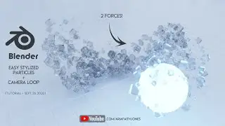 Easy Stylized Particles + Camera Loop | Blender 2.83 / 2.9 | 4K PREVIEW