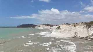 Drone shots Scala dei Turchi, Sicilië