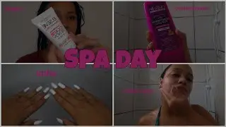 Spa Day🧖‍♀️🛀| unha, cabelo,skin care,esfoliação e descolori os pelos