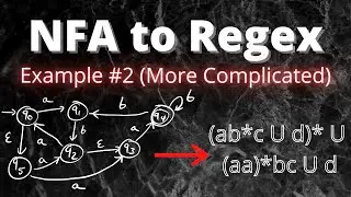 NFA to Regex Conversion Example #2, 