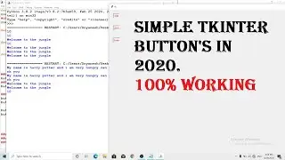 Create Button In tkinter Python.