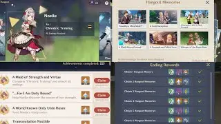 GENSHIN IMPACT Full guide Hangout Events: Series I - Noelle’s 6/6 All Ending Storyline Complete