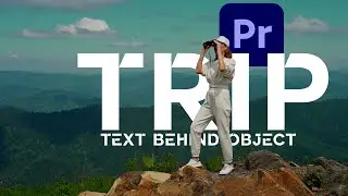 TEXT BEHIND SUBJECT TRACKING EFFECT IN PREMIER PRO II ADOBE PREMIER PRO TUTORIAL