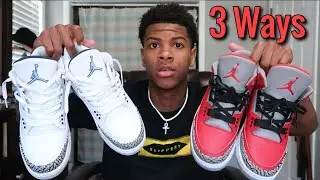 HOW TO LACE JORDAN 3’S!! (3 BEST WAYS!!) 🔥