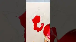 Ganpati painting Spill Art watercolor Drawing 😱#shorts #ganeshchaturthi #painting