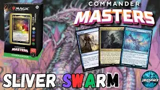 COMMANDER MASTERS SPOILERS | Sliver Swarm Deck | New Cards & Reprints | Magic the Gathering