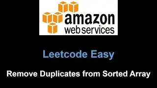 Leetcode 26. Remove Duplicates from Sorted Array (two pointers)