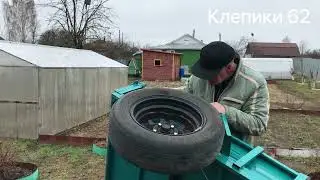 Walk-behind tractor and trailer on large wheels